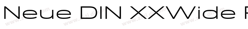 Neue DIN XXWide Regu字体转换